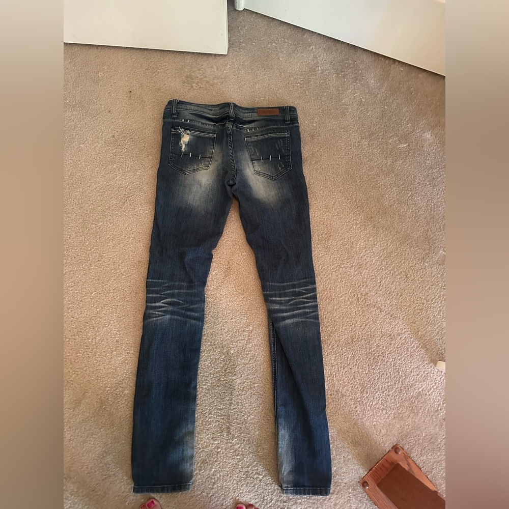 Machine distressed, jeans, size 7 - Picture 7 of 7